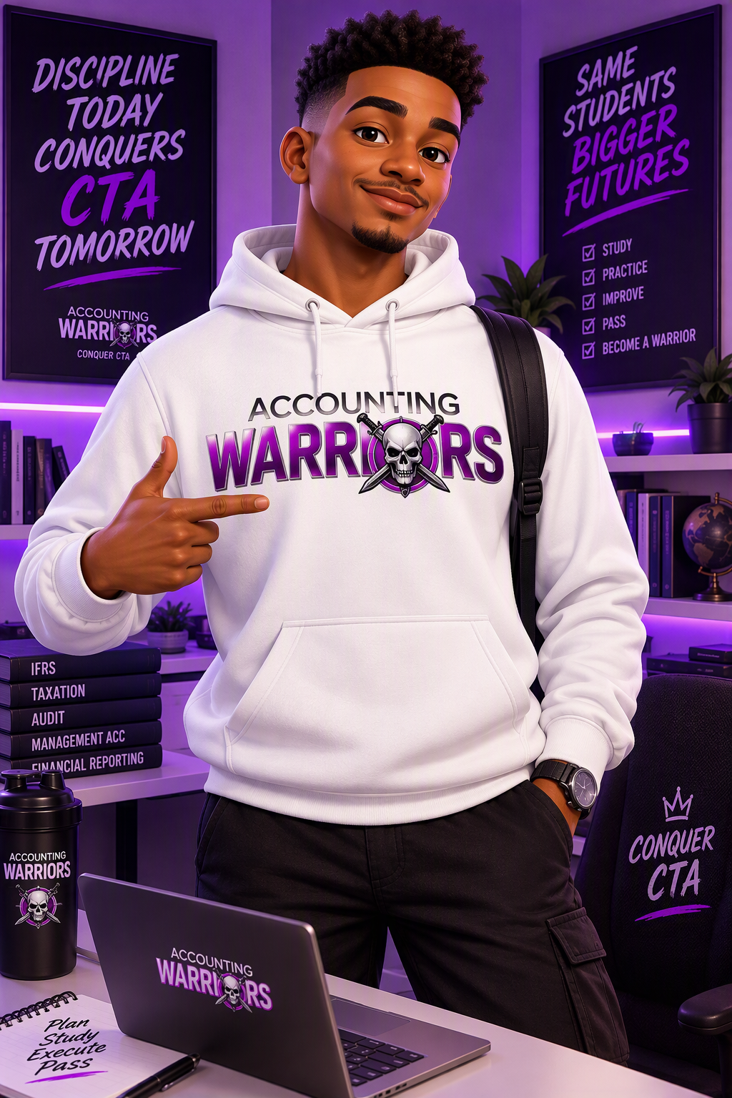 White Warrior Hoodie